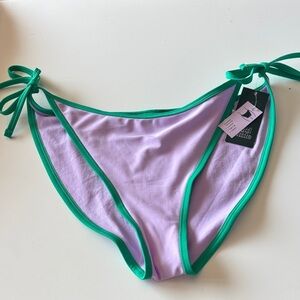 wild fable Lavender and Green Tie-Side Bikini Bottoms